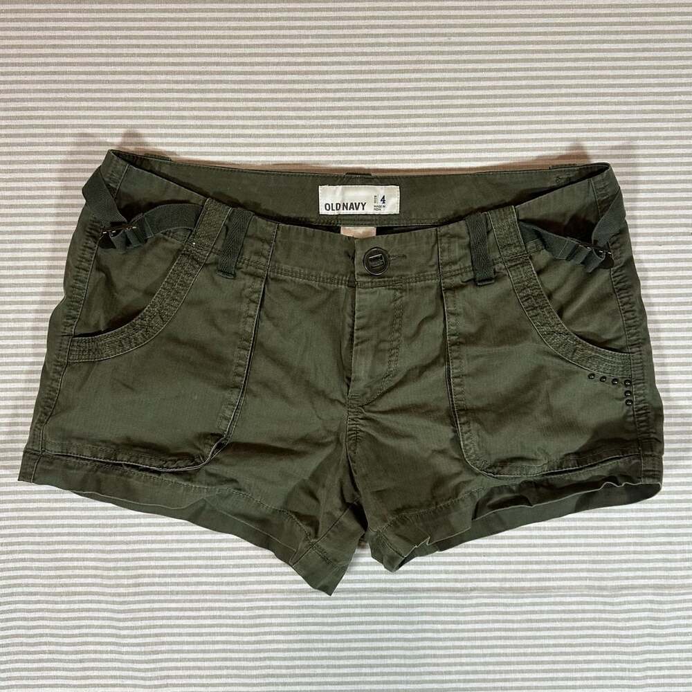 Old Navy Green Y2k Micro Shorts